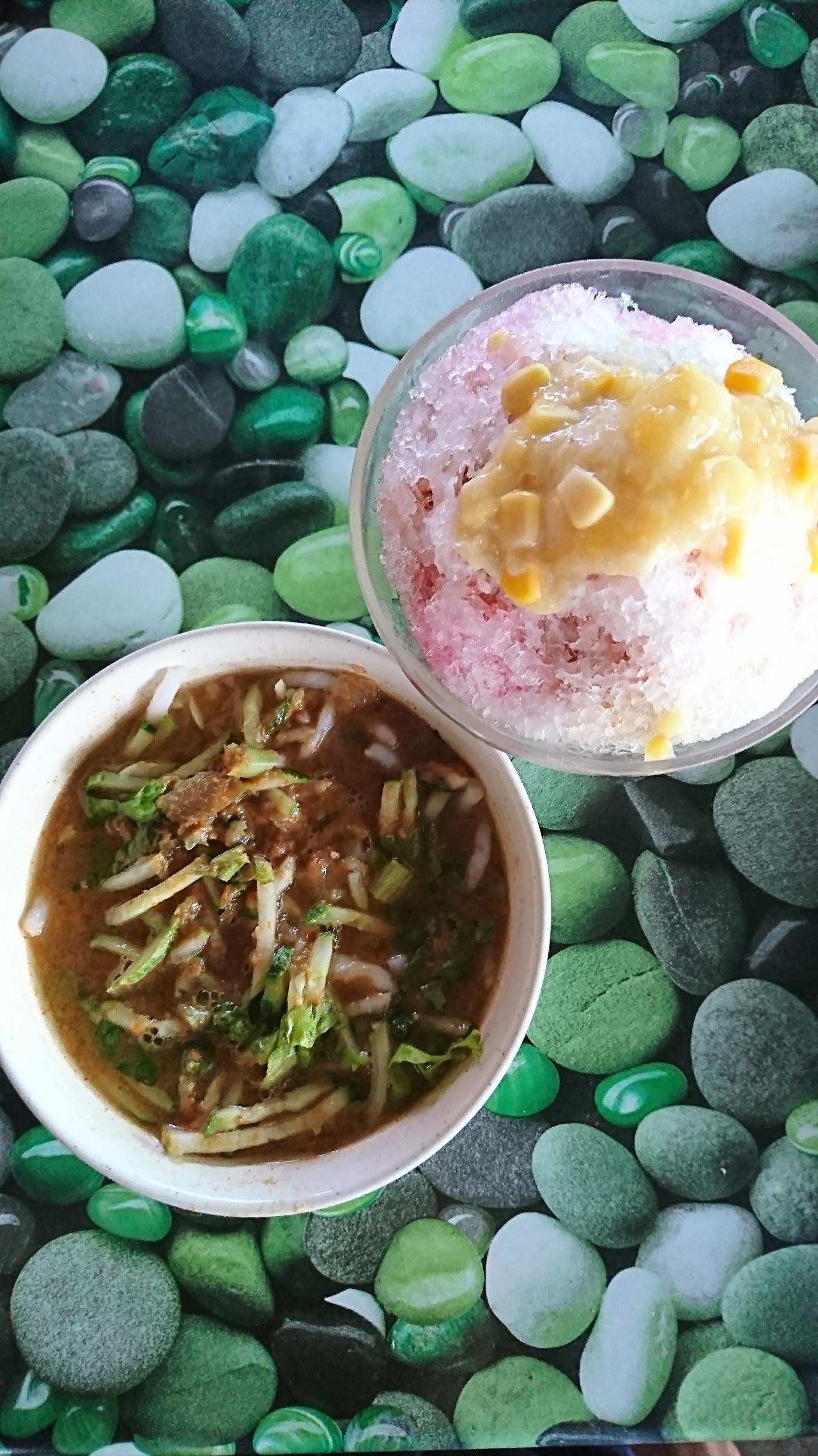 Laksa and Ais Kacang