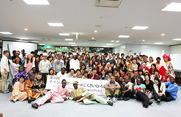 Group photo of students who took part in Nigeria Day.