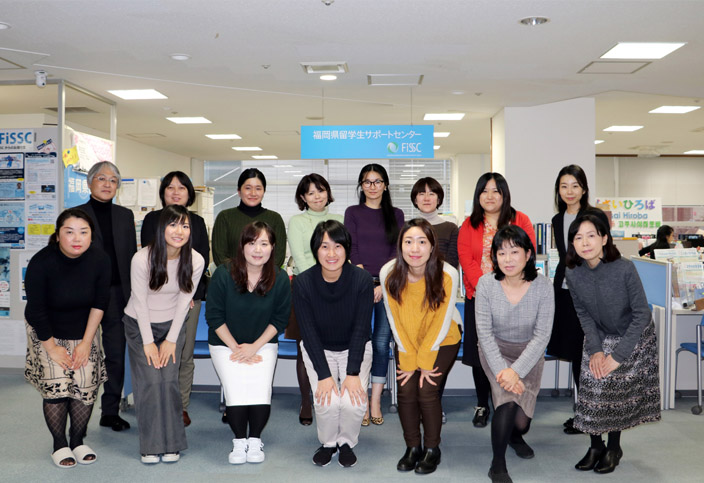 Group photo of FiSSC staff in office